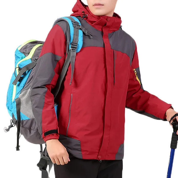2 in 1 Skiing Climbing Hooded Jackets