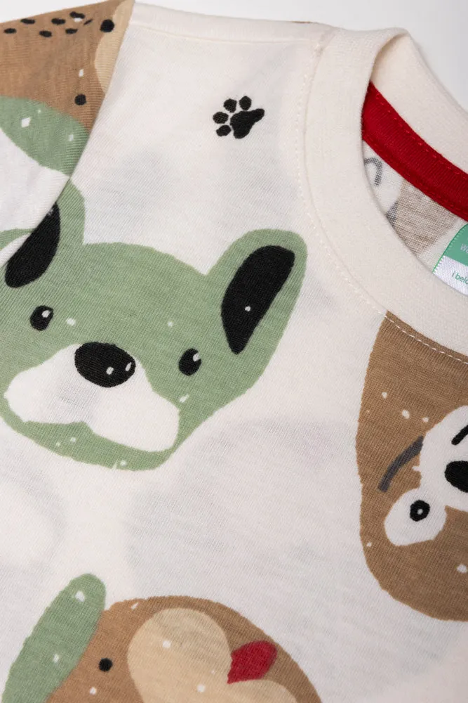 2 Pack Puppy T-Shirts White And Red