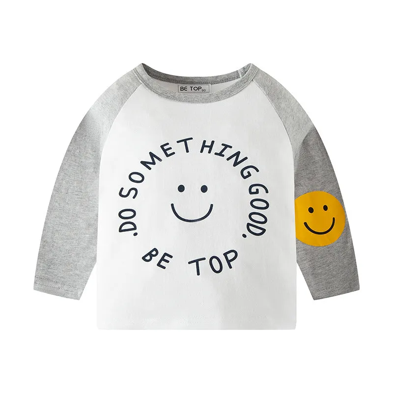 4-Pack Toddler Boys Dinosaur Print Cotton Long Sleeve Tshirt