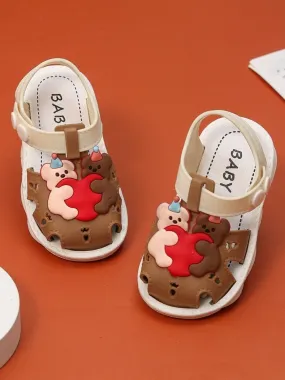 Adorable Teddy Bear Hug Sandals For Girls