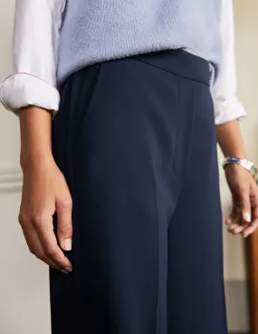 Albemarle Wide Leg Trousers-Navy