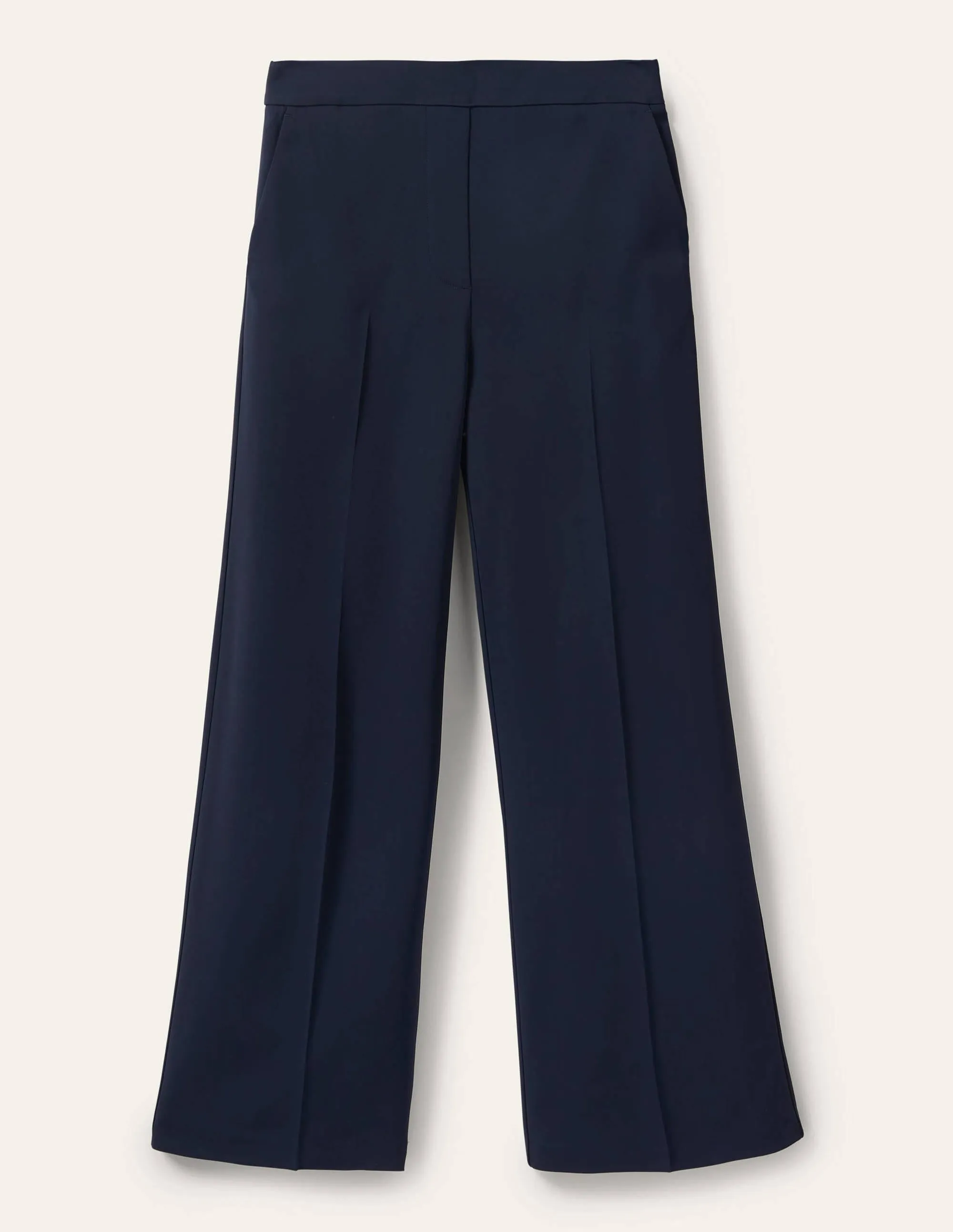 Albemarle Wide Leg Trousers-Navy