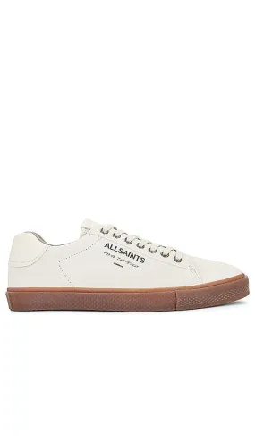ALLSAINTS Underground Suede Low Top in Cream