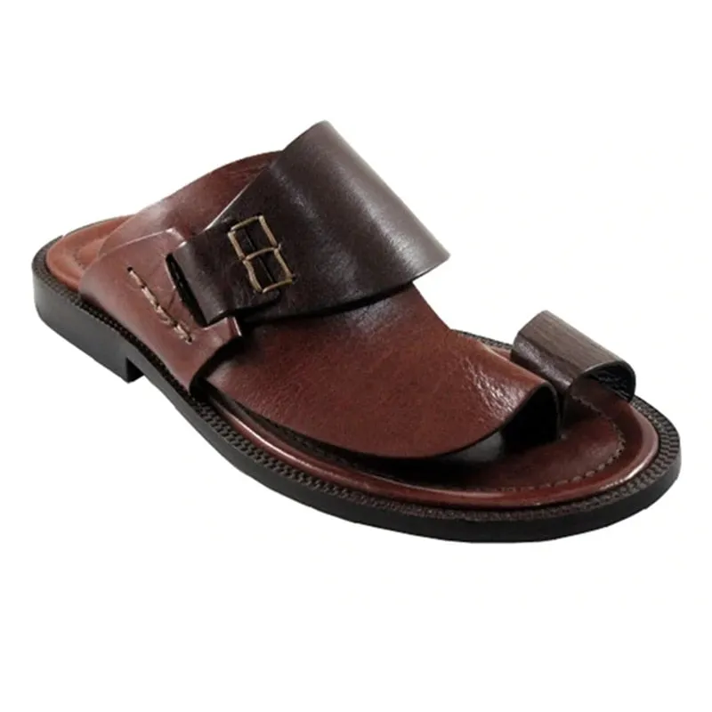 Amozae Summer Men Sandals Beach Retro Sandals Men's Hand-sewn Sandals Men's Outdoor Casual Comfortable Shoes
