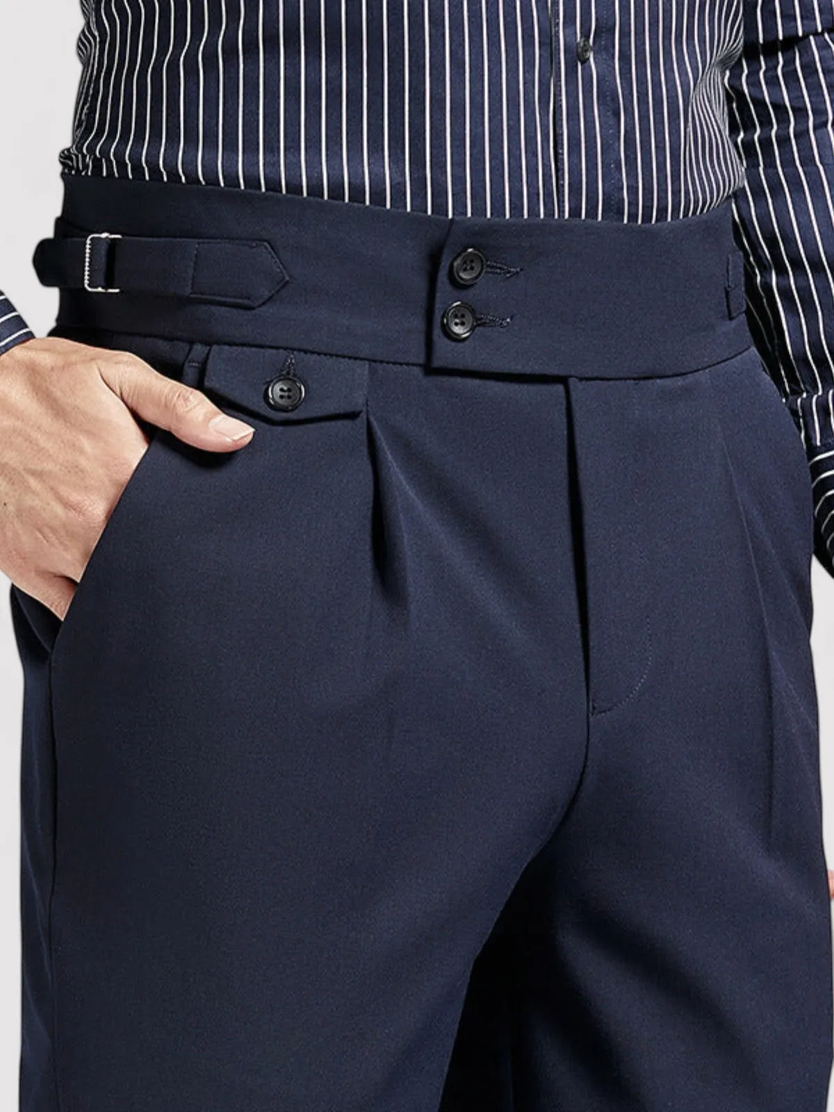 Ancien | Men's Naples Wrinkle Free High-Waist Pantalon