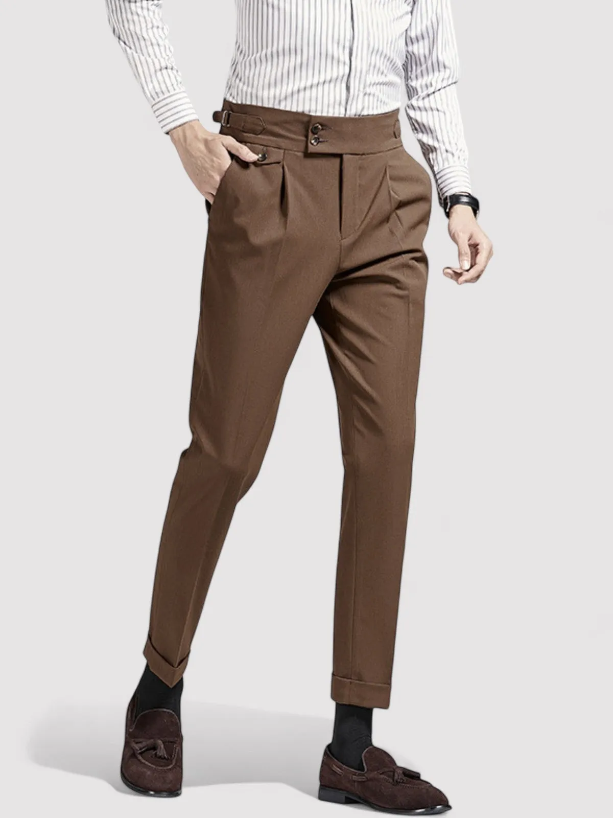 Ancien | Men's Naples Wrinkle Free High-Waist Pantalon