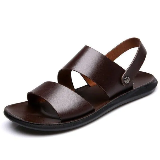 ArmoredStride™ - Men's Leather Non-Slip Sandals