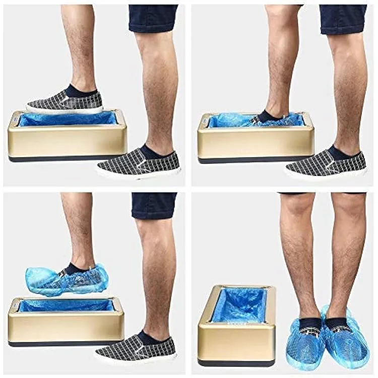 Automatic Shoe Cover Dispenser   200pc Disposable Plastic Shoe Cover