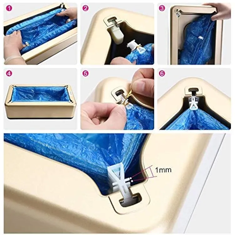 Automatic Shoe Cover Dispenser   200pc Disposable Plastic Shoe Cover