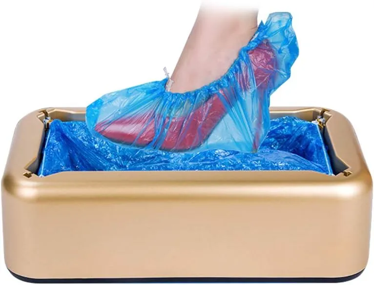 Automatic Shoe Cover Dispenser   200pc Disposable Plastic Shoe Cover