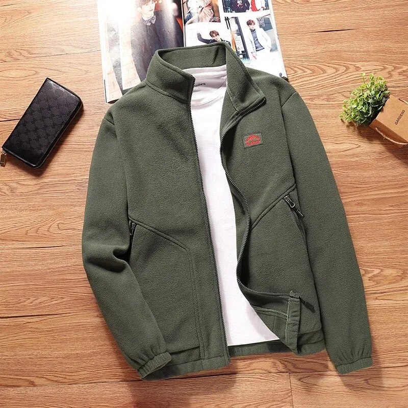 Autumn Winter Warm Fleece Men Jacket