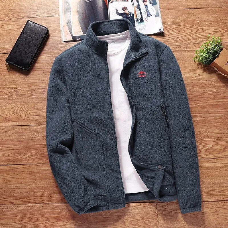 Autumn Winter Warm Fleece Men Jacket