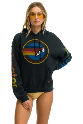 AVIATOR NATION SAN FRANCISCO RELAXED PULLOVER HOODIE - CHARCOAL