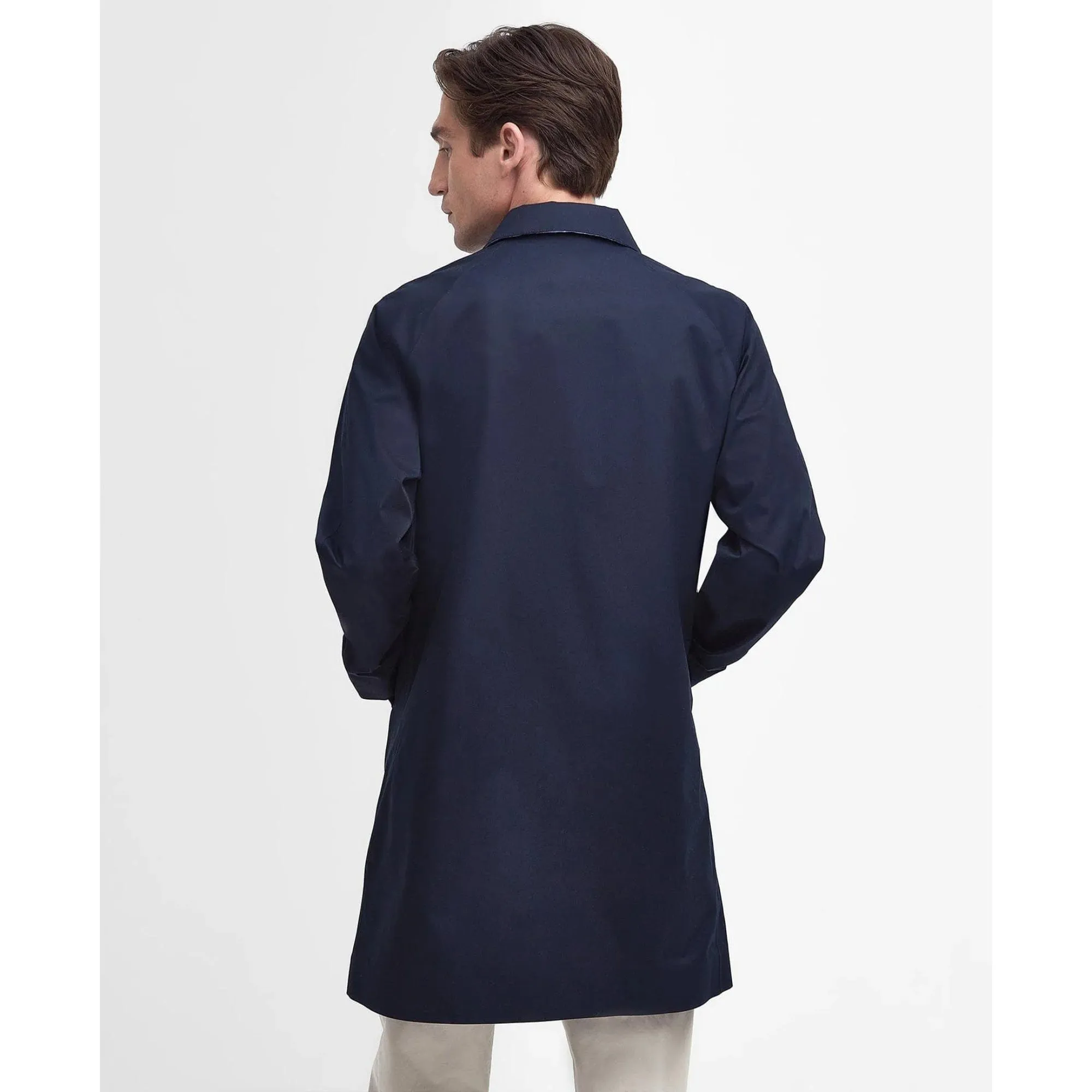 Barbour Rokig Lightweight Waterproof Jacket in Navy/Berwick