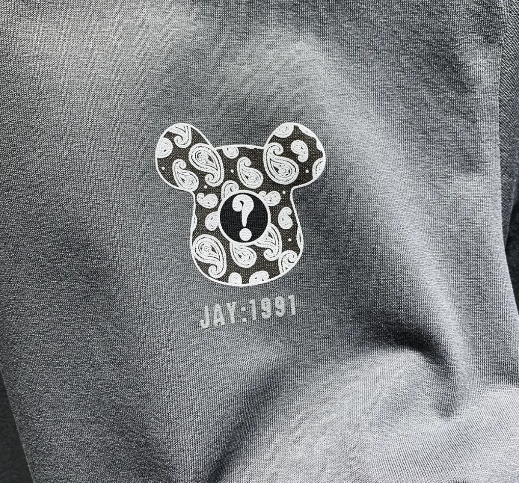 Bear Letter Printed Comfortable T-Shirt