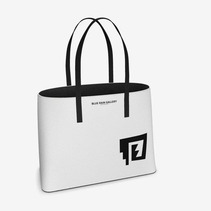 Blue Rain Signature Leather Tote