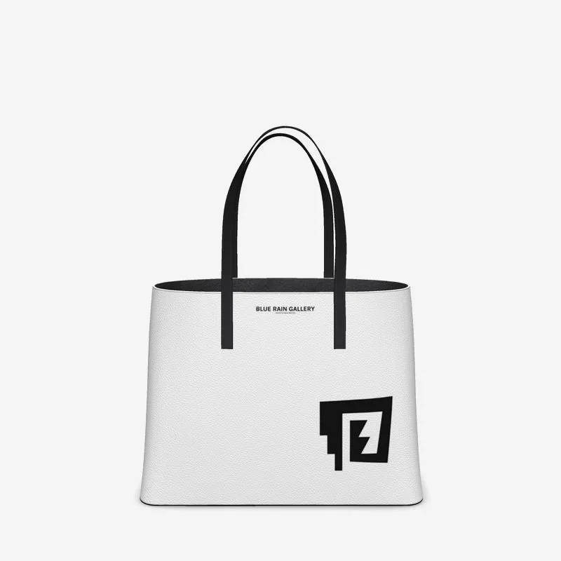 Blue Rain Signature Leather Tote