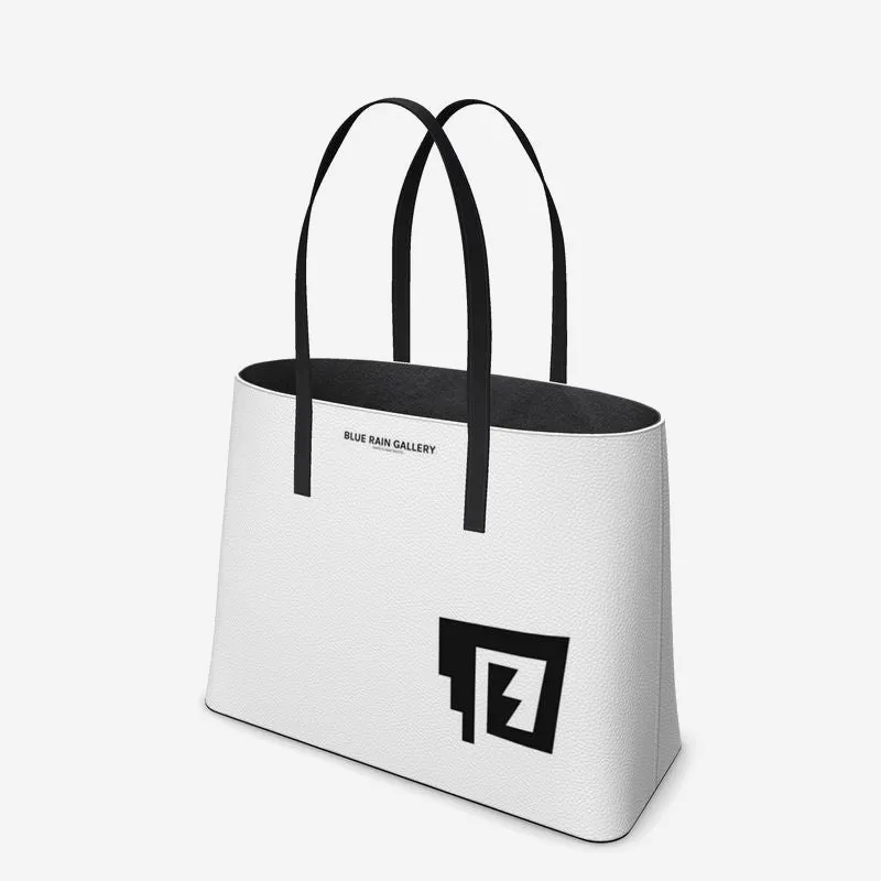 Blue Rain Signature Leather Tote