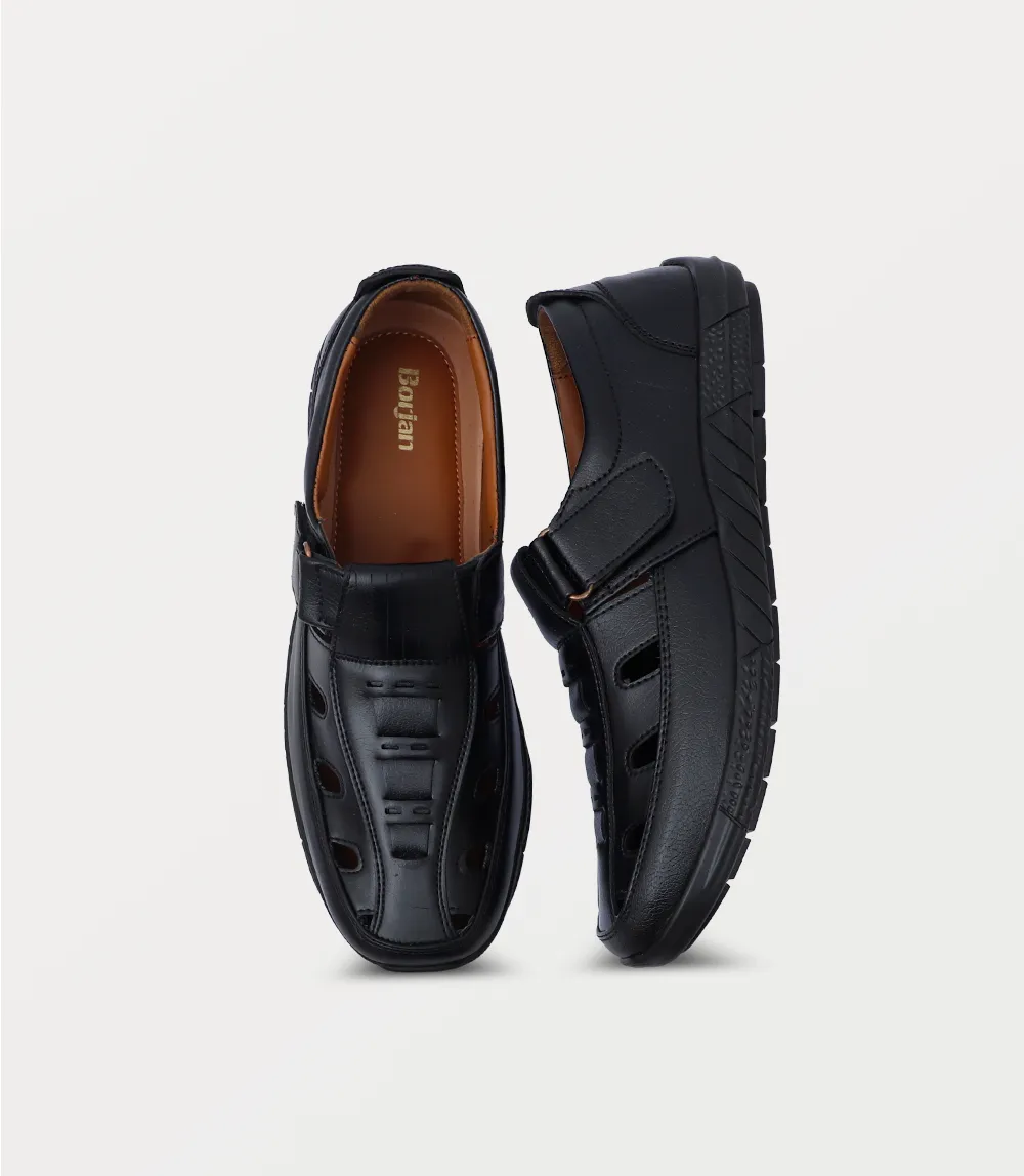 BM6827-BLACK-Men Sandal
