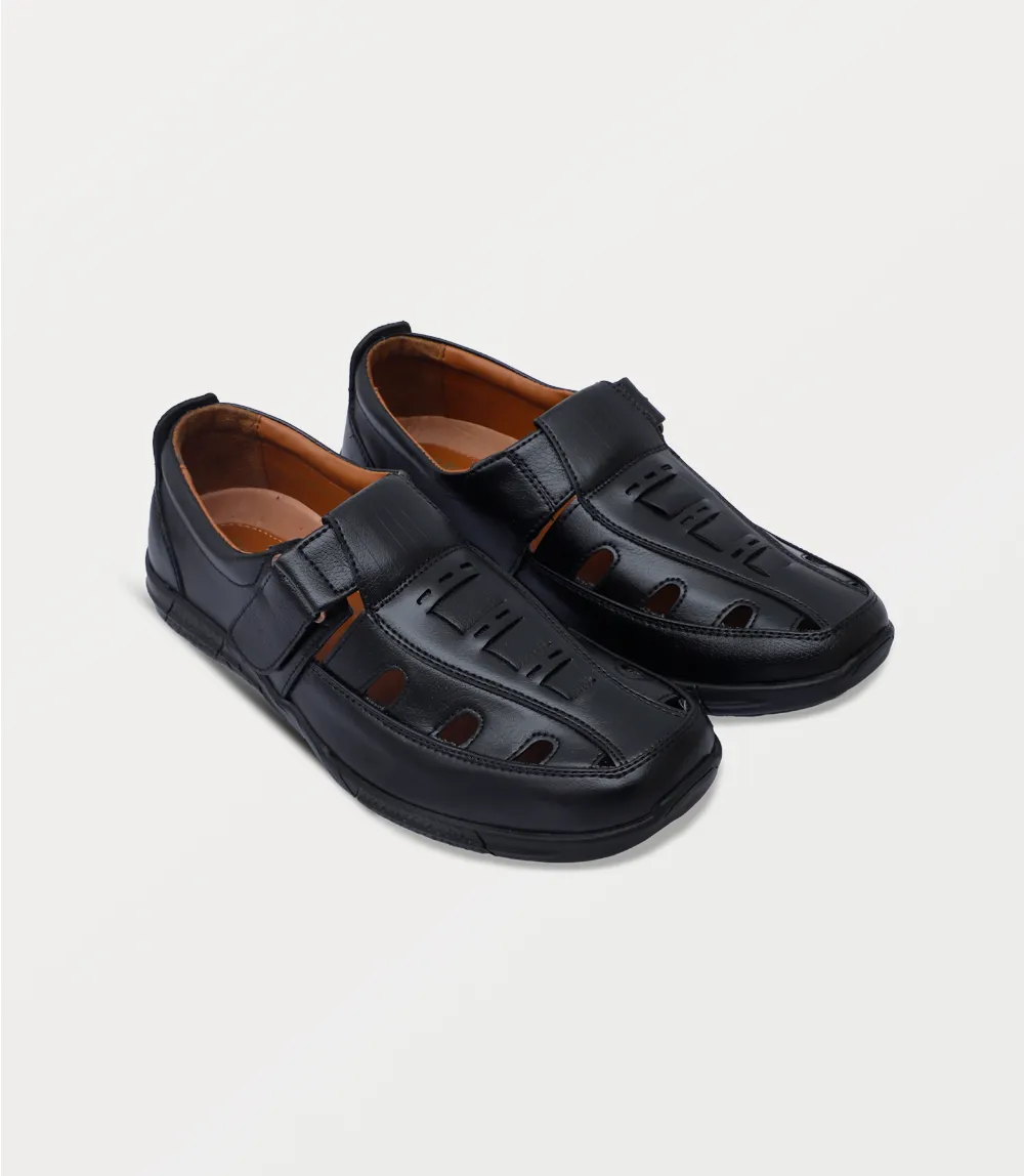 BM6827-BLACK-Men Sandal