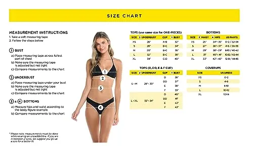 Body Glove Women's Standard Smoothies Tainted Love Solid Retro Bandeau Bikini Top Swimsuit, Black