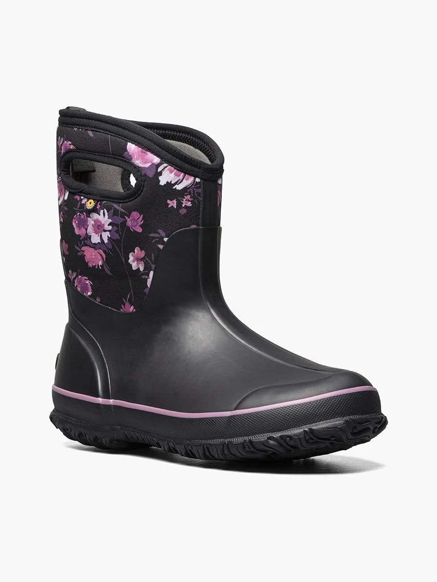 Bogs Women's Classic Mid Boots- Black/ Garden