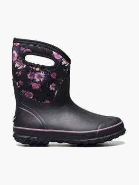 Bogs Women's Classic Mid Boots- Black/ Garden