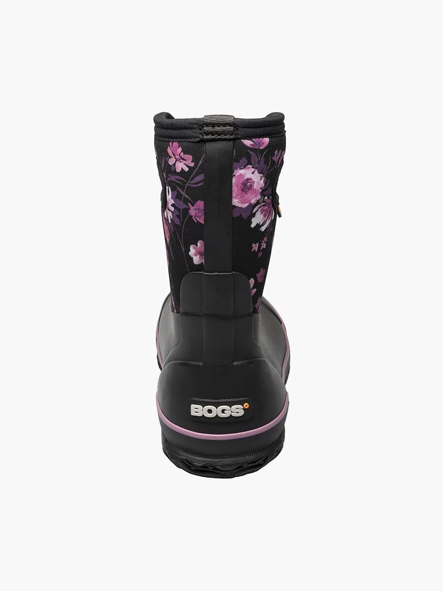 Bogs Women's Classic Mid Boots- Black/ Garden