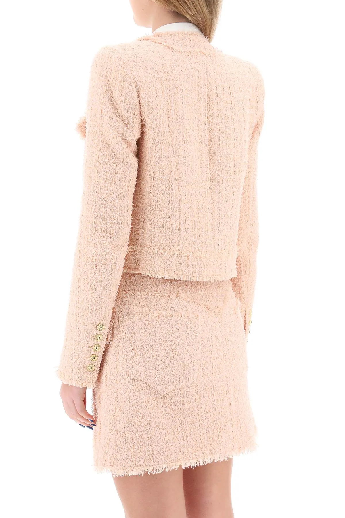 bolero jacket in tweed