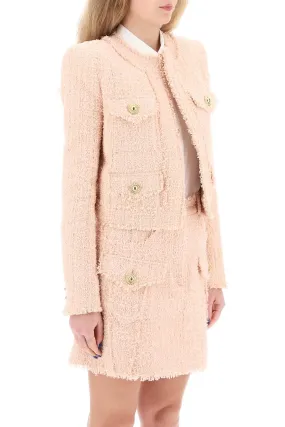 bolero jacket in tweed