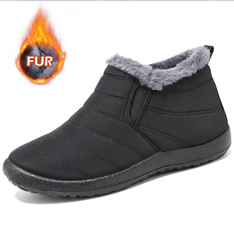 Boots Men Snow Outdoor Mens Shoes Men's Winter Boots Hiking Ankle Boots Waterproof Men Shoes Work Shoes Footwear