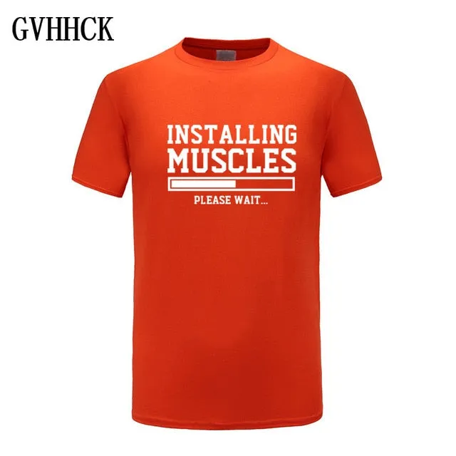 Brand gyms clothing fitness t shirt men fashion extend hip hop summer short sleeve t-shirt cotton bodybuilding muscle tshirt man