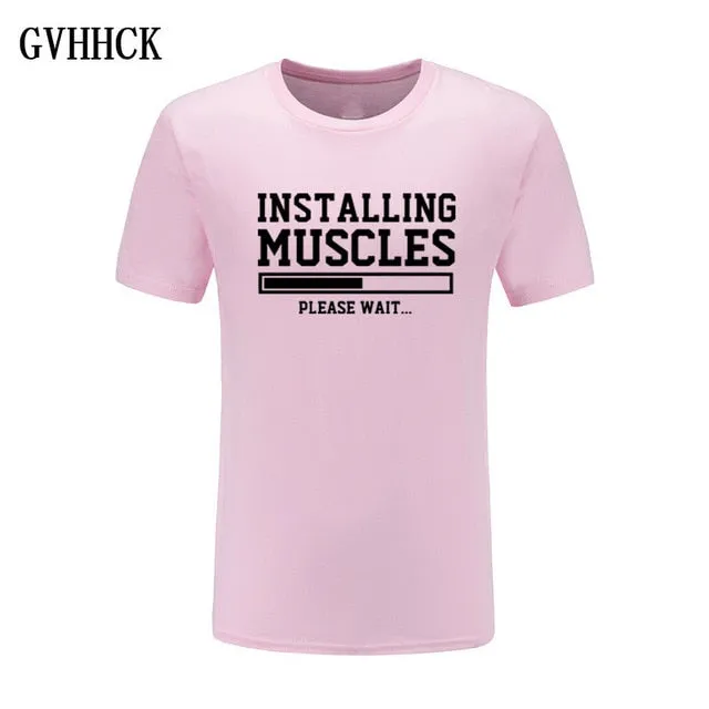 Brand gyms clothing fitness t shirt men fashion extend hip hop summer short sleeve t-shirt cotton bodybuilding muscle tshirt man