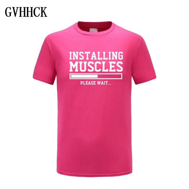 Brand gyms clothing fitness t shirt men fashion extend hip hop summer short sleeve t-shirt cotton bodybuilding muscle tshirt man