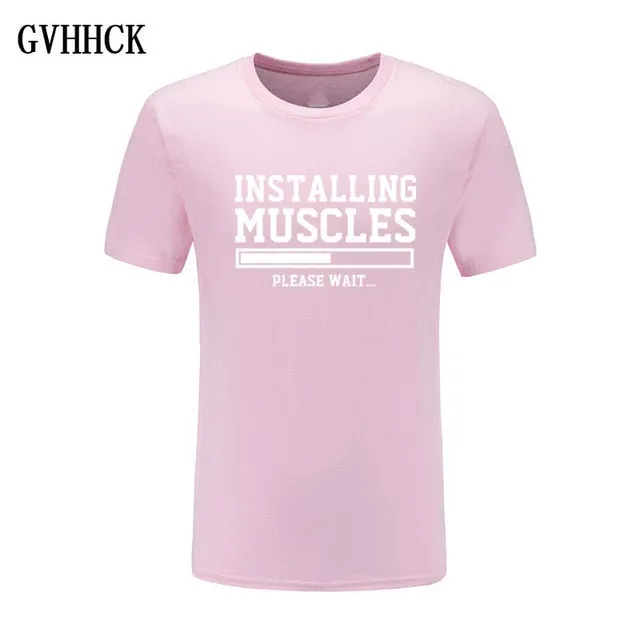 Brand gyms clothing fitness t shirt men fashion extend hip hop summer short sleeve t-shirt cotton bodybuilding muscle tshirt man