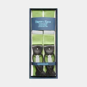 Classic Green Silk Barathea Braces