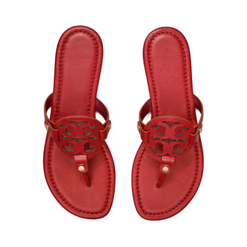 Classic Leather Cutout Sandals