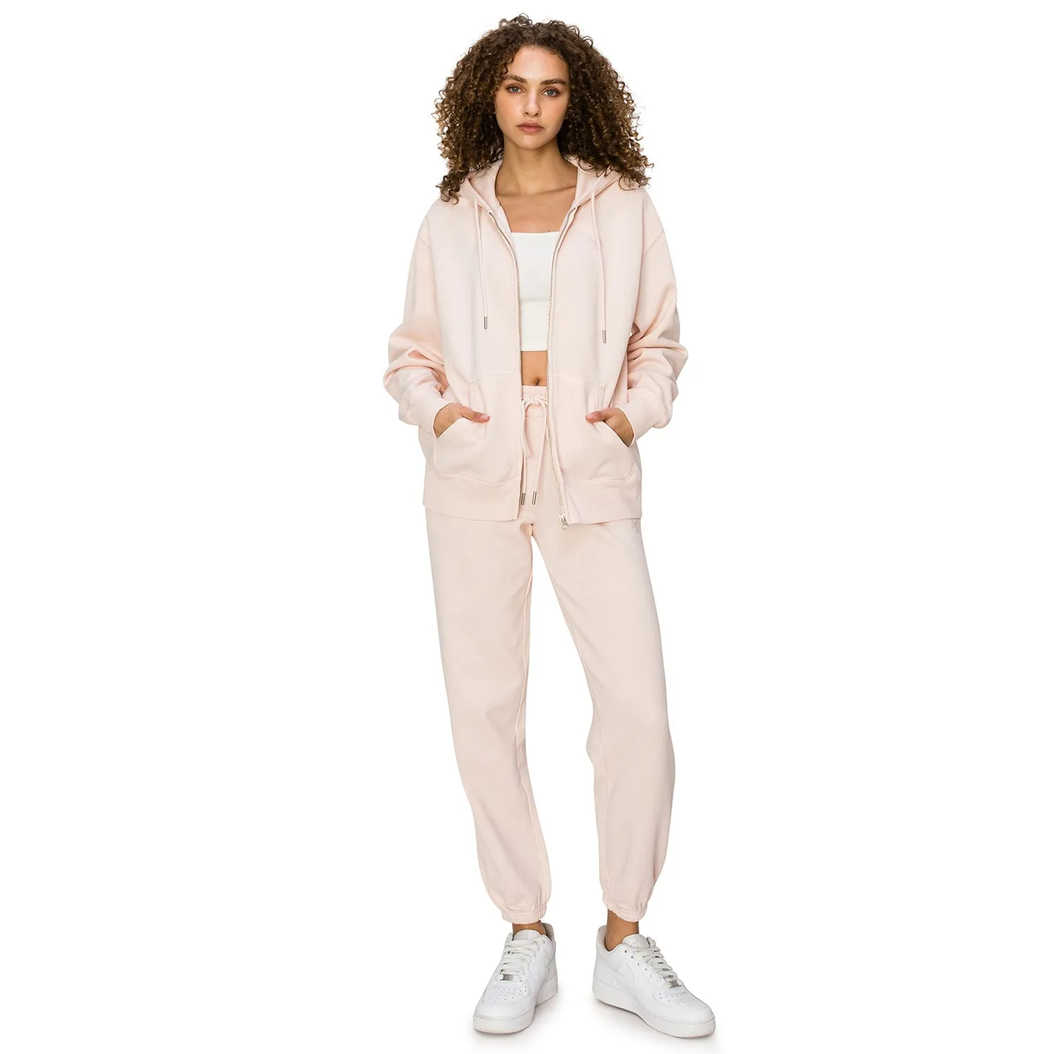 Cloud Fleece Zip Up Hoodie - Oracle Pink