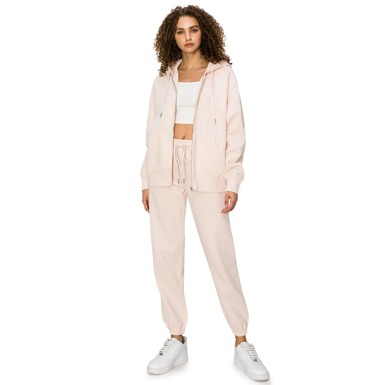 Cloud Fleece Zip Up Hoodie - Oracle Pink
