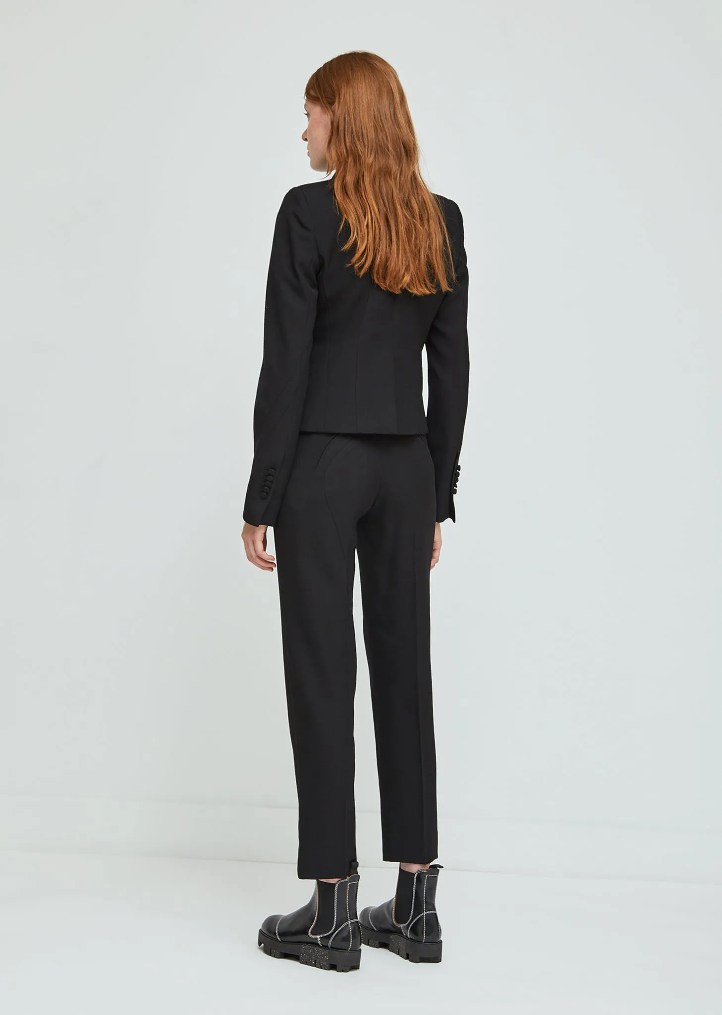 Cropped Wool Blazer