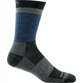 Darn Tough Men's Heady Stripe Micro Crew Hiking Socks- Blue
