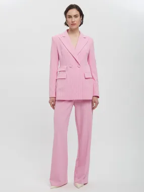 Double Breasted Pinstripe Blazer