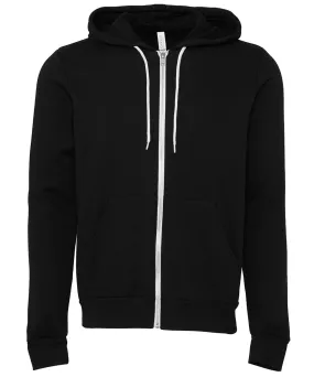 DTG Black - Unisex polycotton fleece full-zip hoodie