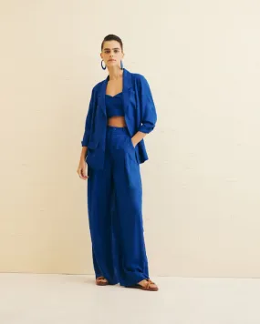 Elongated Blue Blazer