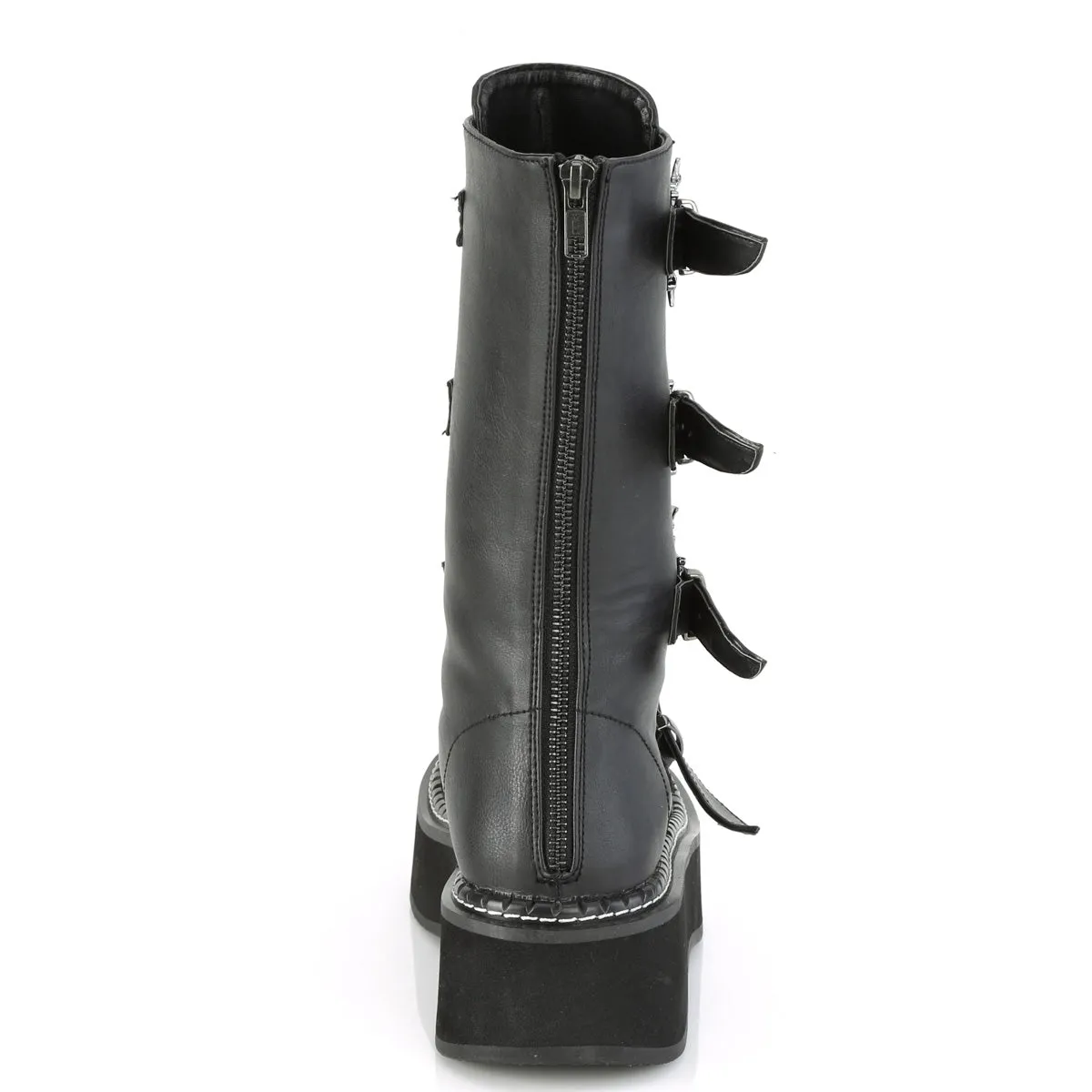 EMILY-322 DemoniaCult Black Vegan Leather Sexy Women's Mid-Calf & Knee High Boots (Alternative Footwear)