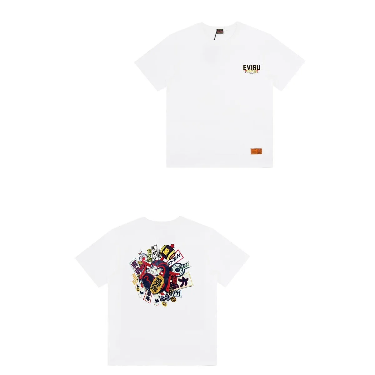 Evisu T Shirts Loose Versatile Casual T Shirts