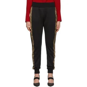 Fendi Black Forever Fendi Ribbon Lounge Pants
