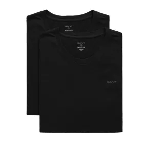 GANT Crew Neck T-Shirt 2 Pack - Black