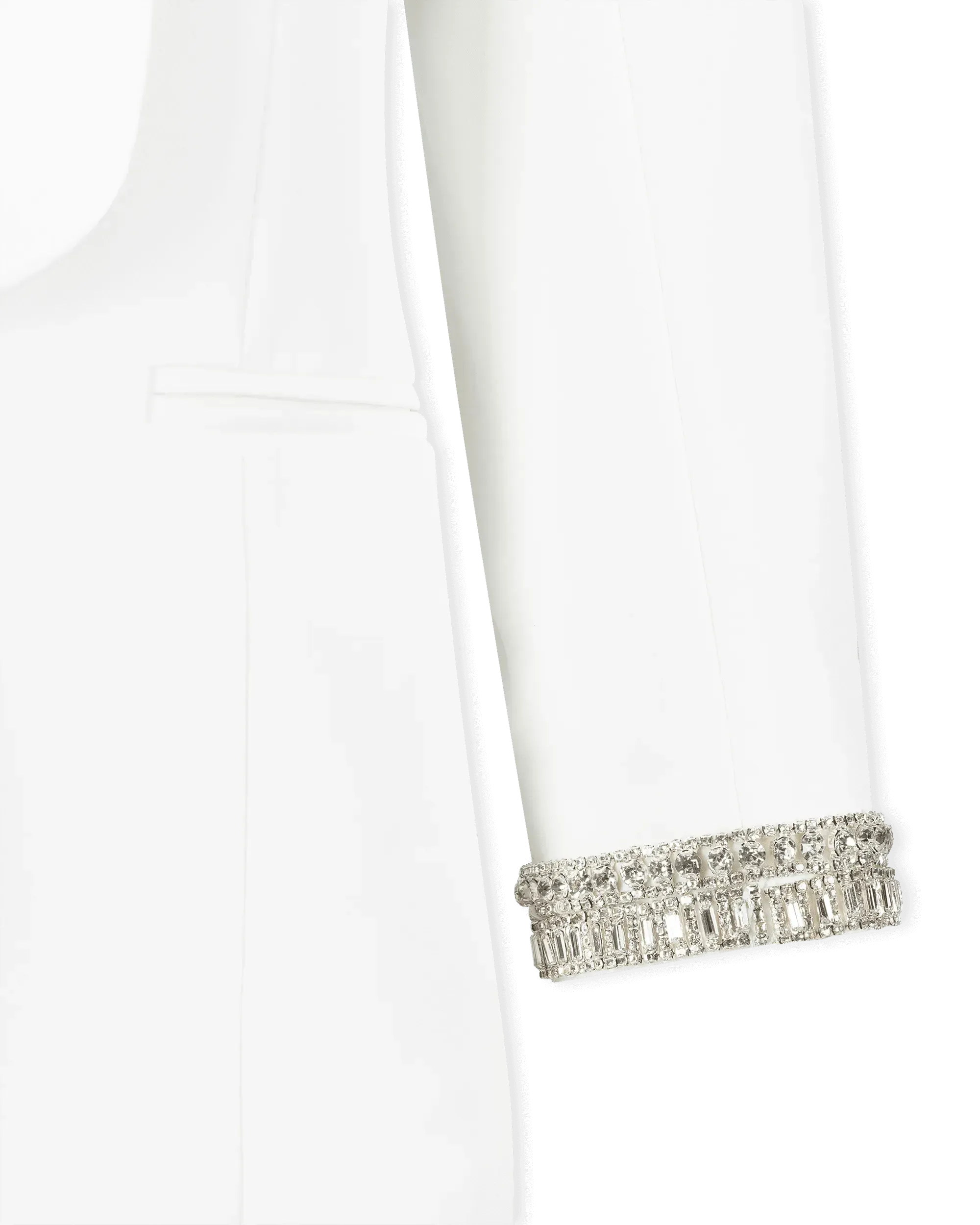 Generation Love Argo Crystal Satin Combo Crepe Blazer