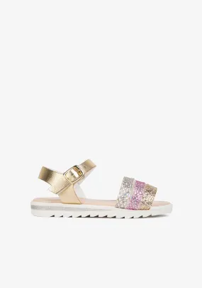 Girl's Glitter Multicolor Sandals